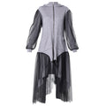Avant-Garde Tulle Sleeves Cardigan