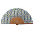 Blue & Green Silk hand fan Ayad