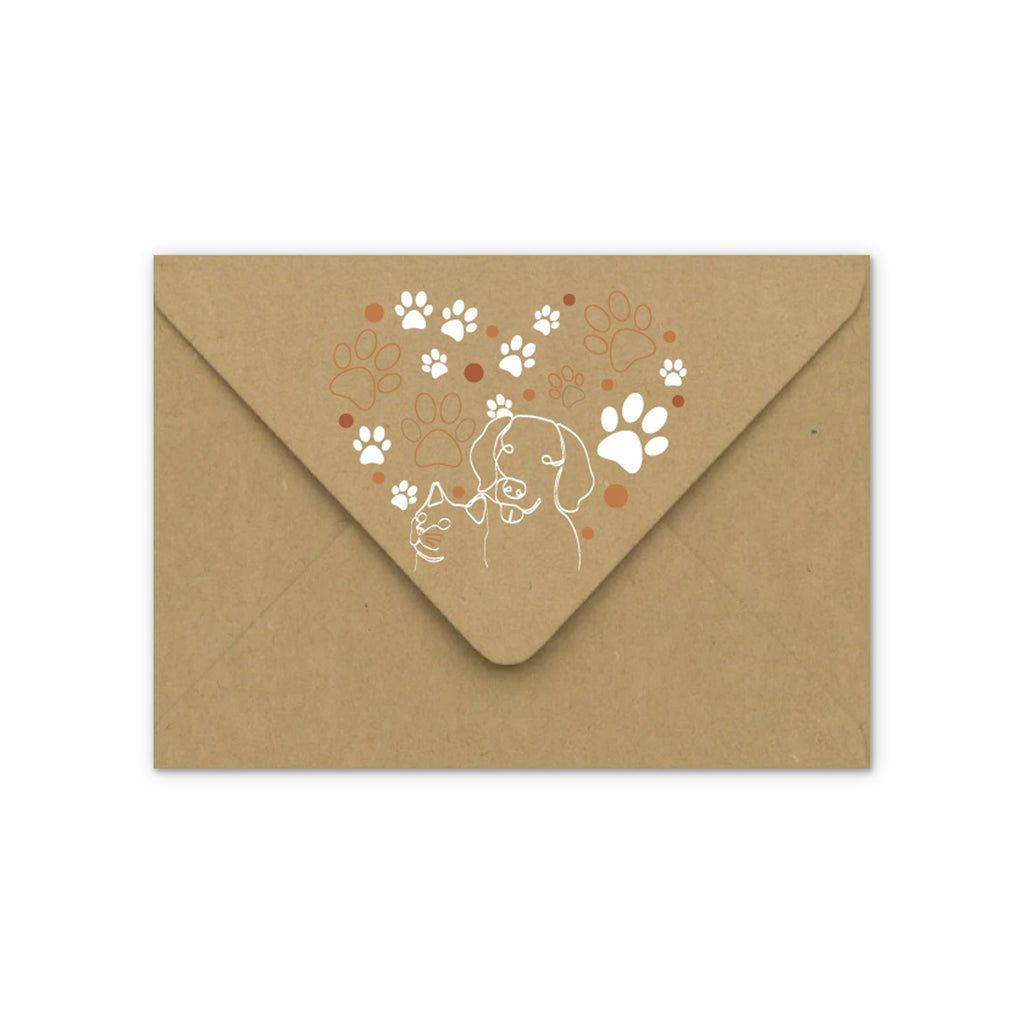 Envelope Paw Print design