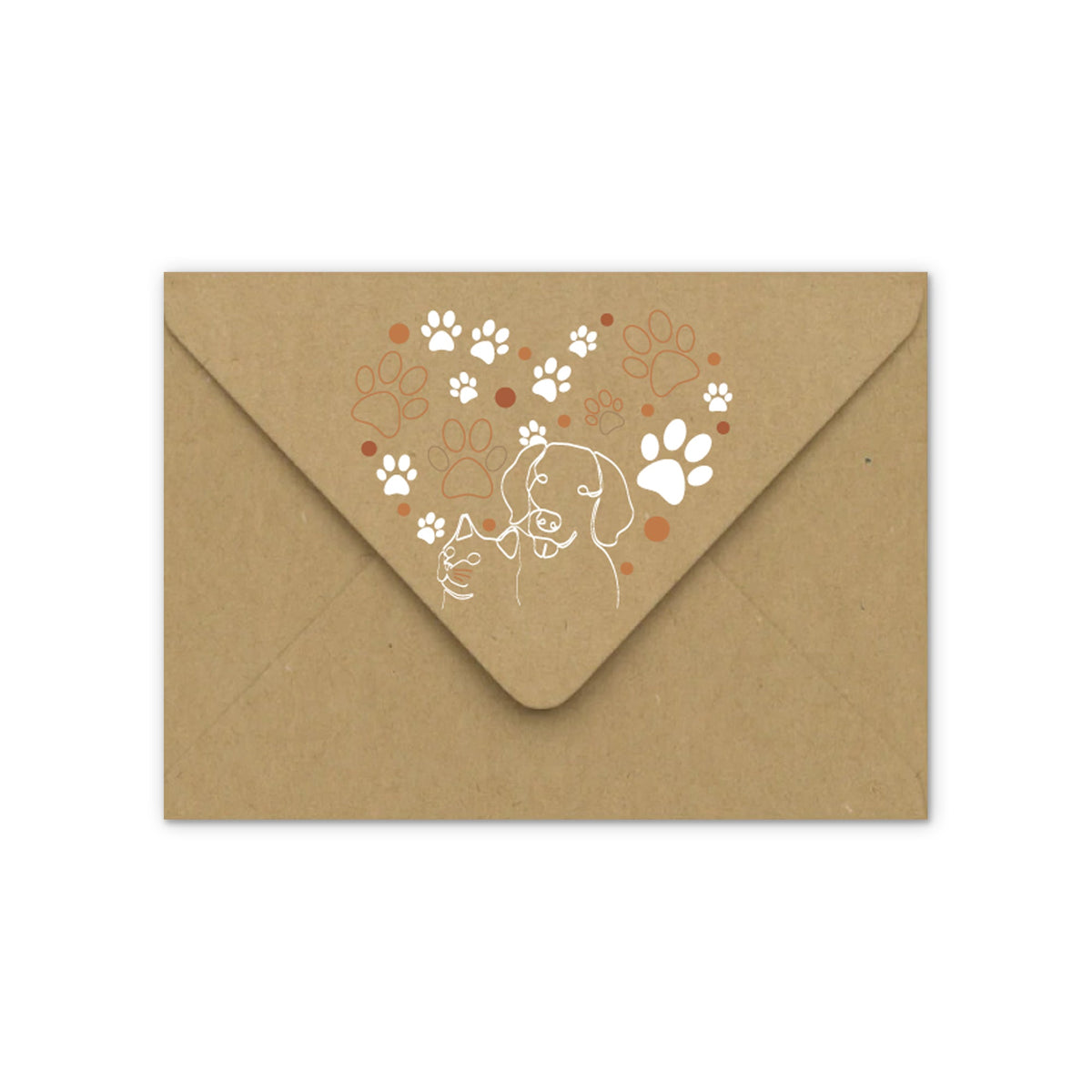 Envelope Paw Print design