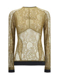 The Attico Olive Blouse — Beige