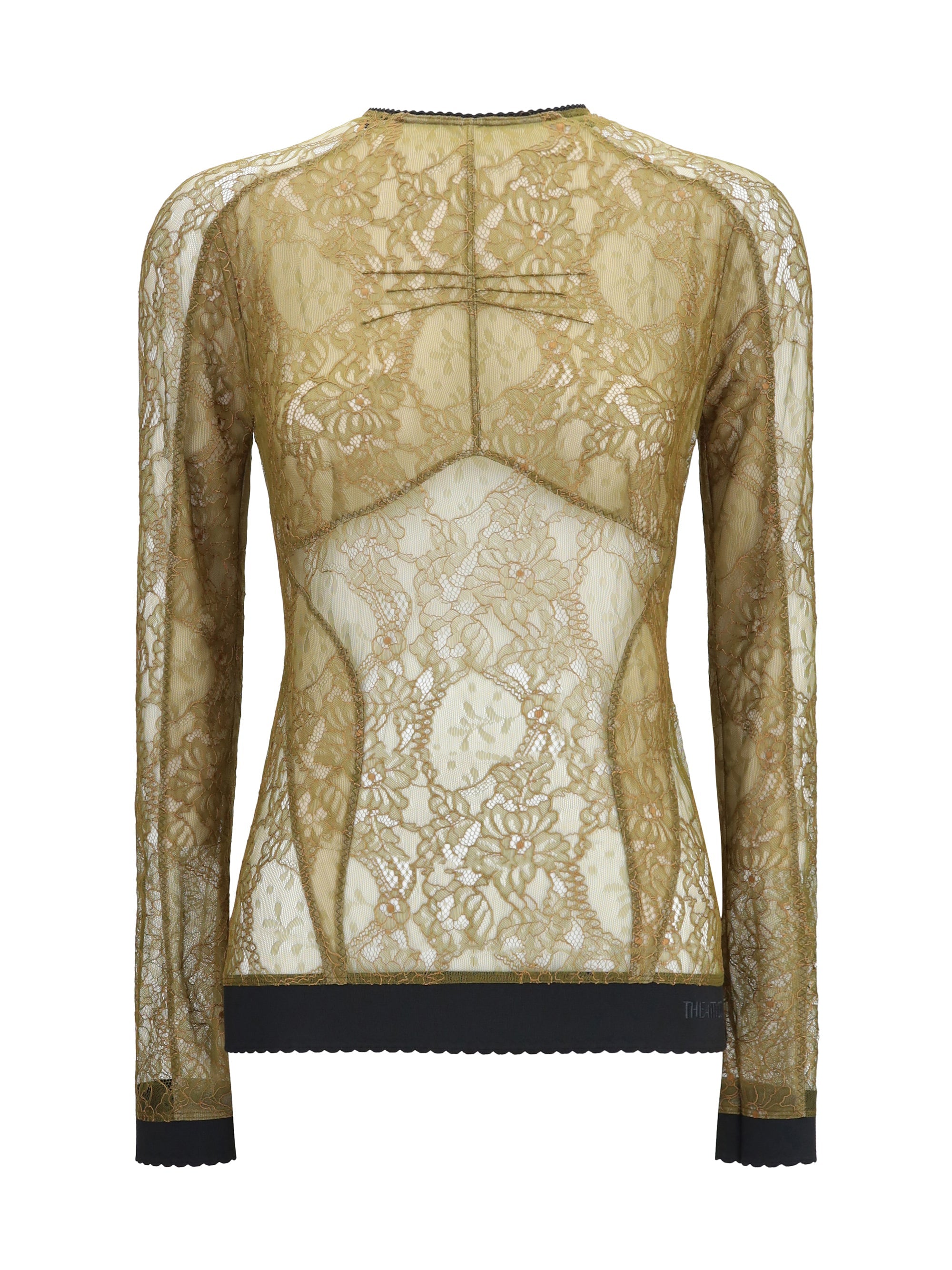 The Attico Olive Blouse — Beige