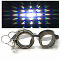 Steampunk Goggles With Magnifying Loupes Crystal Clear Prism Diffraction Lenses