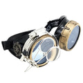 Steampunk Goggles With Magnifying Loupes Light Blue Lenses
