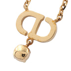 Gold Plated Strass CD Logo Pendant Necklace