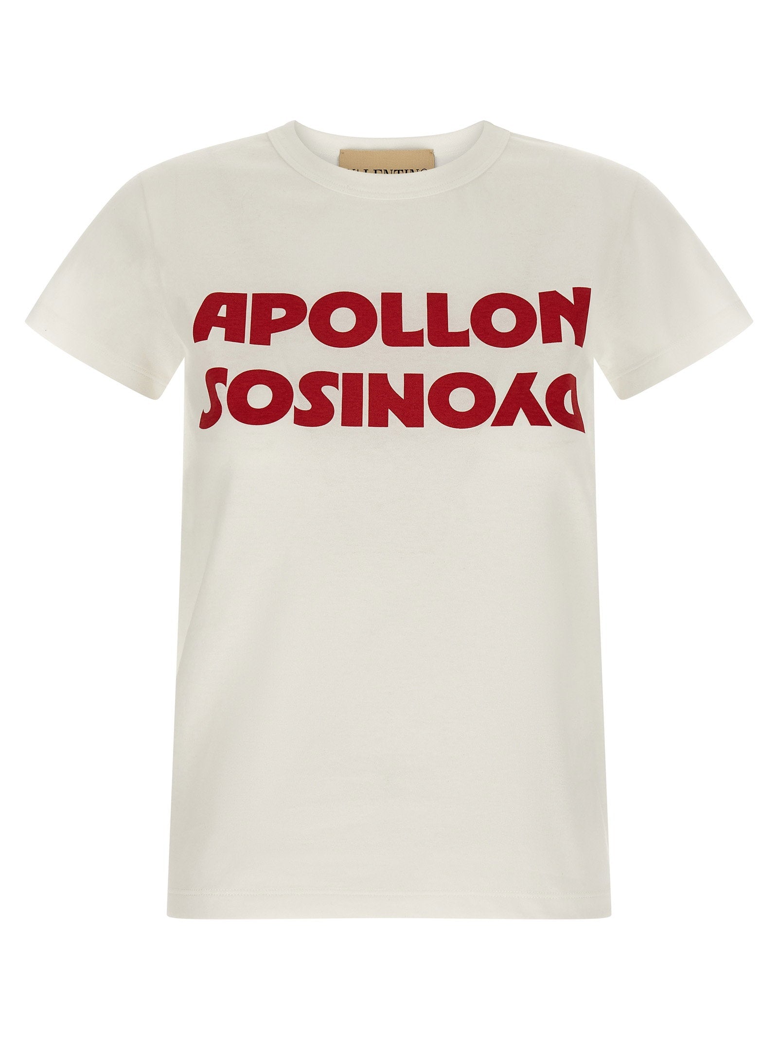 Valentino Garavani Apollon/Dyonisos Print T-Shirt — Cream