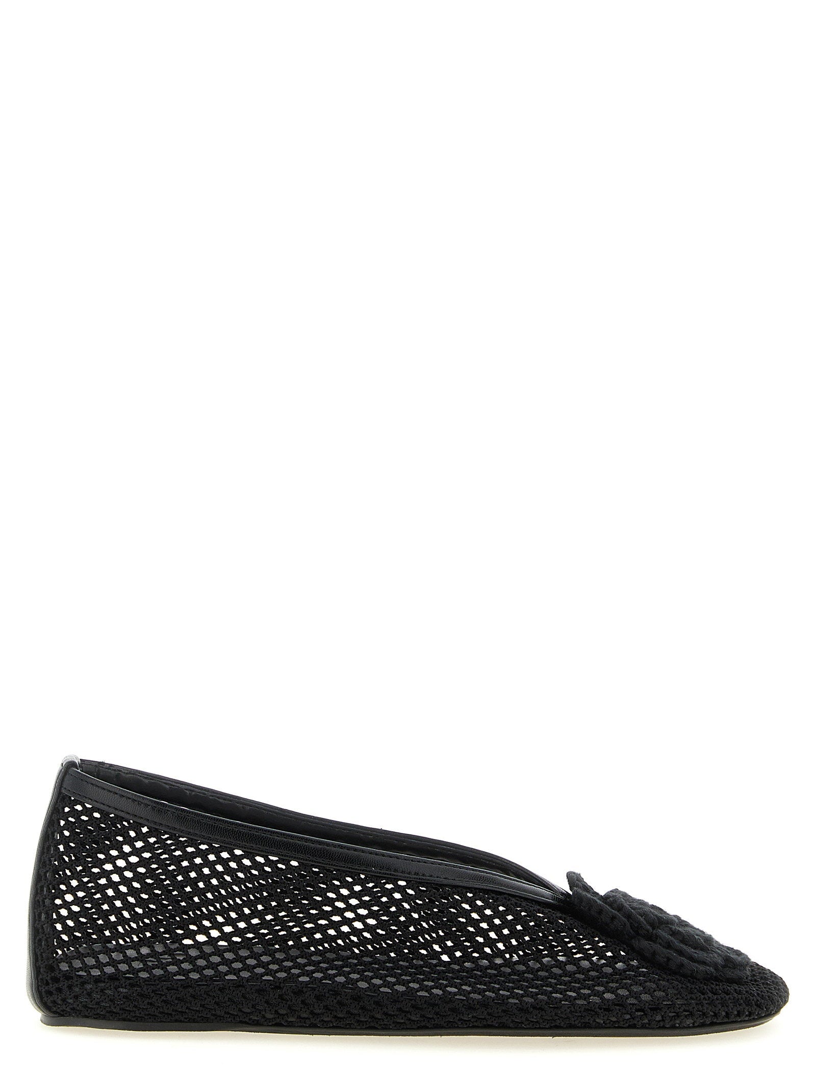 Ganni Jenny Ballet Flat — Black