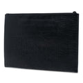 Croc Embossed Leather Monogram Clutch