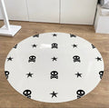 Alfombra vinílica CALAVERAS 95cm diámetro