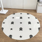 Alfombra vinílica CALAVERAS 95cm diámetro