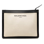 Canvas Navy Clutch