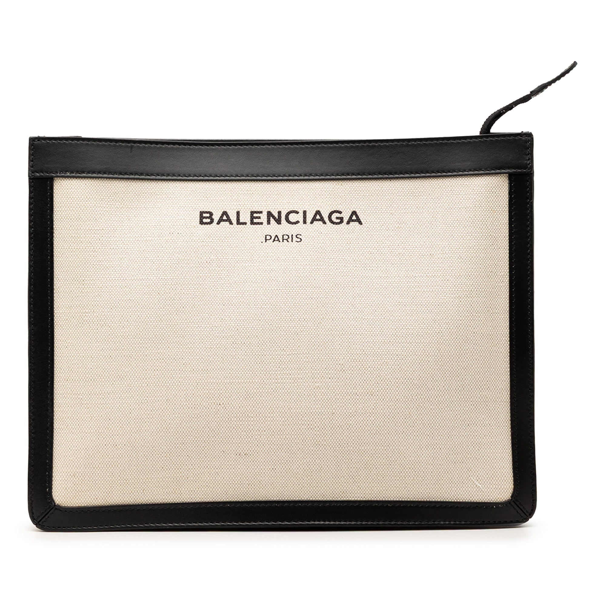 Canvas Navy Clutch