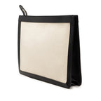 Canvas Navy Clutch