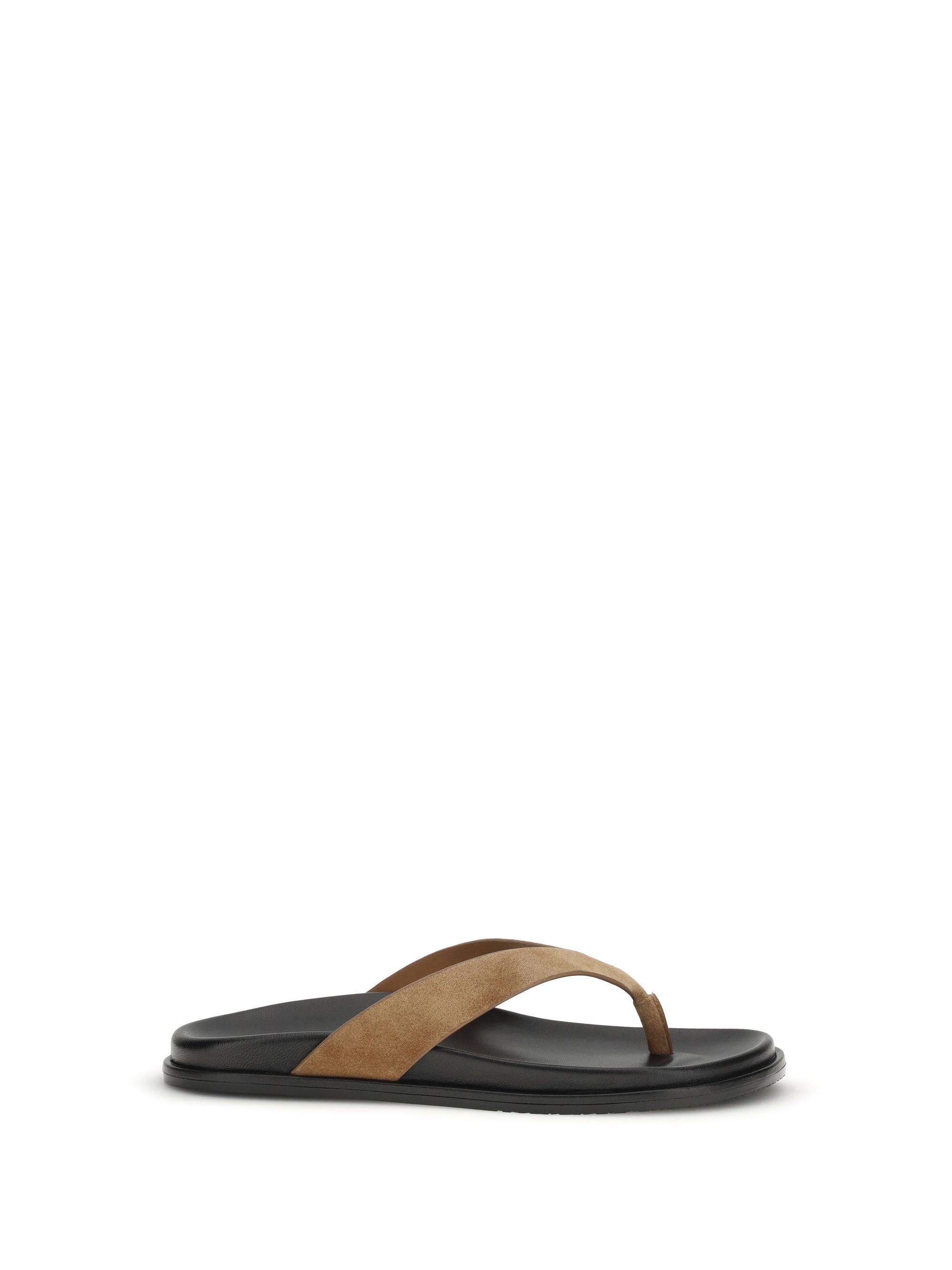 Stuart Weitzman Marykate Flip-Flop Sandals — Brown