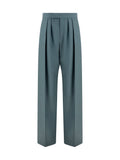 Chloé Tailored Wool Trousers — Gray