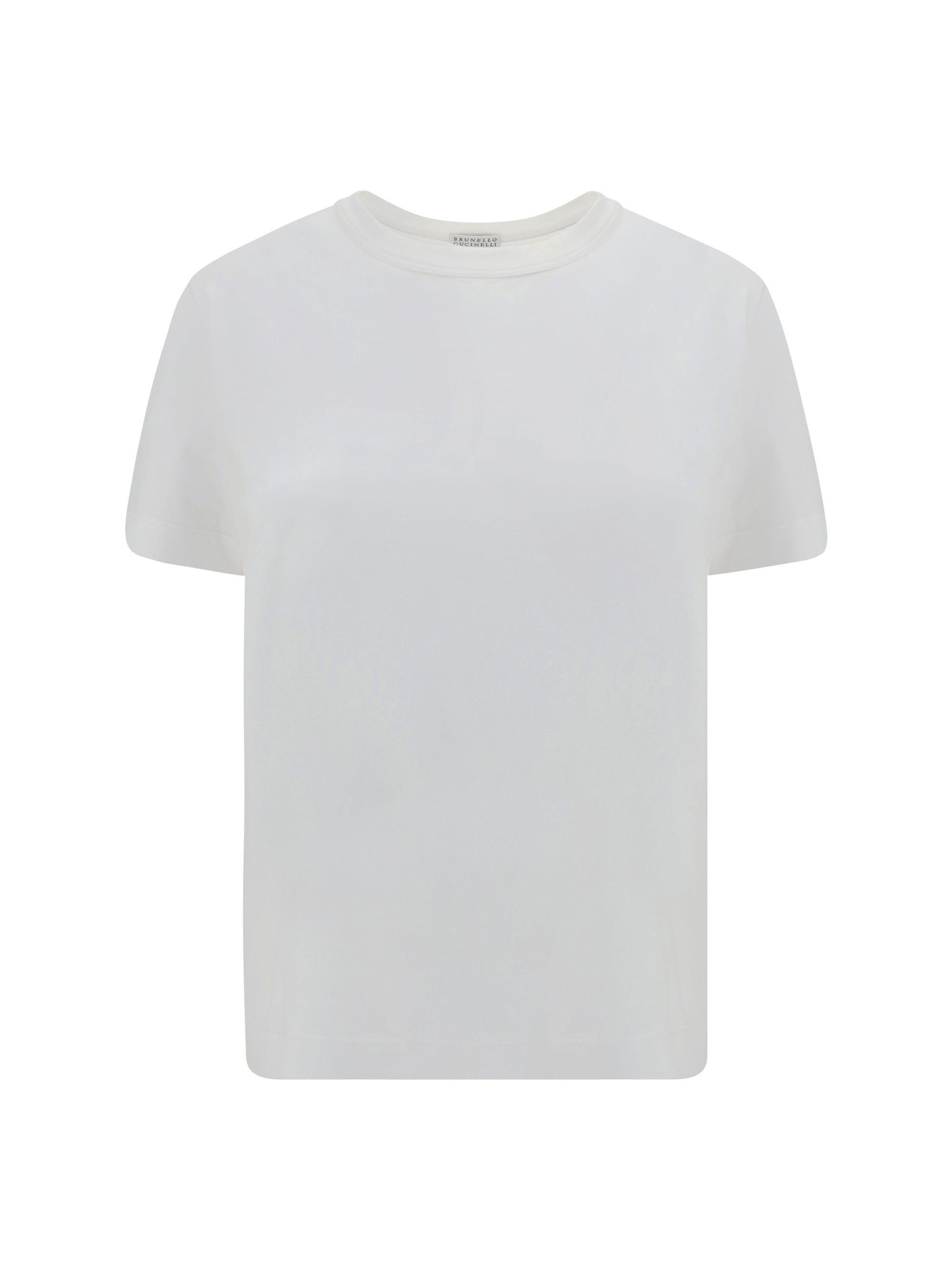 Brunello Cucinelli Cotton Crew Neck T-Shirt — White