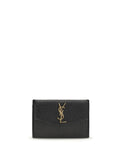 Saint Laurent Micro-Grain Calfskin Wallet — Black