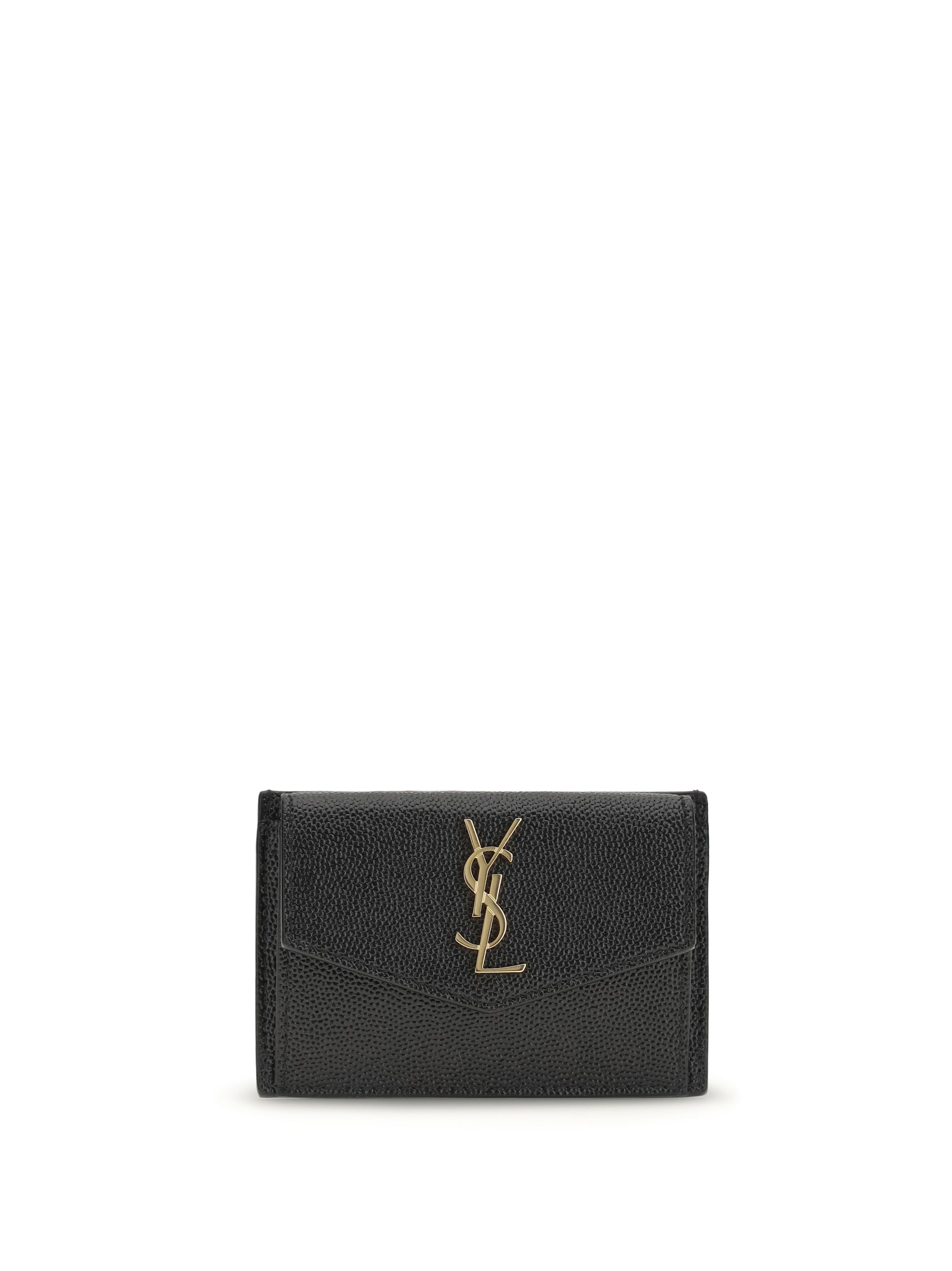 Saint Laurent Micro-Grain Calfskin Wallet — Black