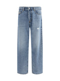 Diesel Organic Cotton Distressed Jeans — Blue
