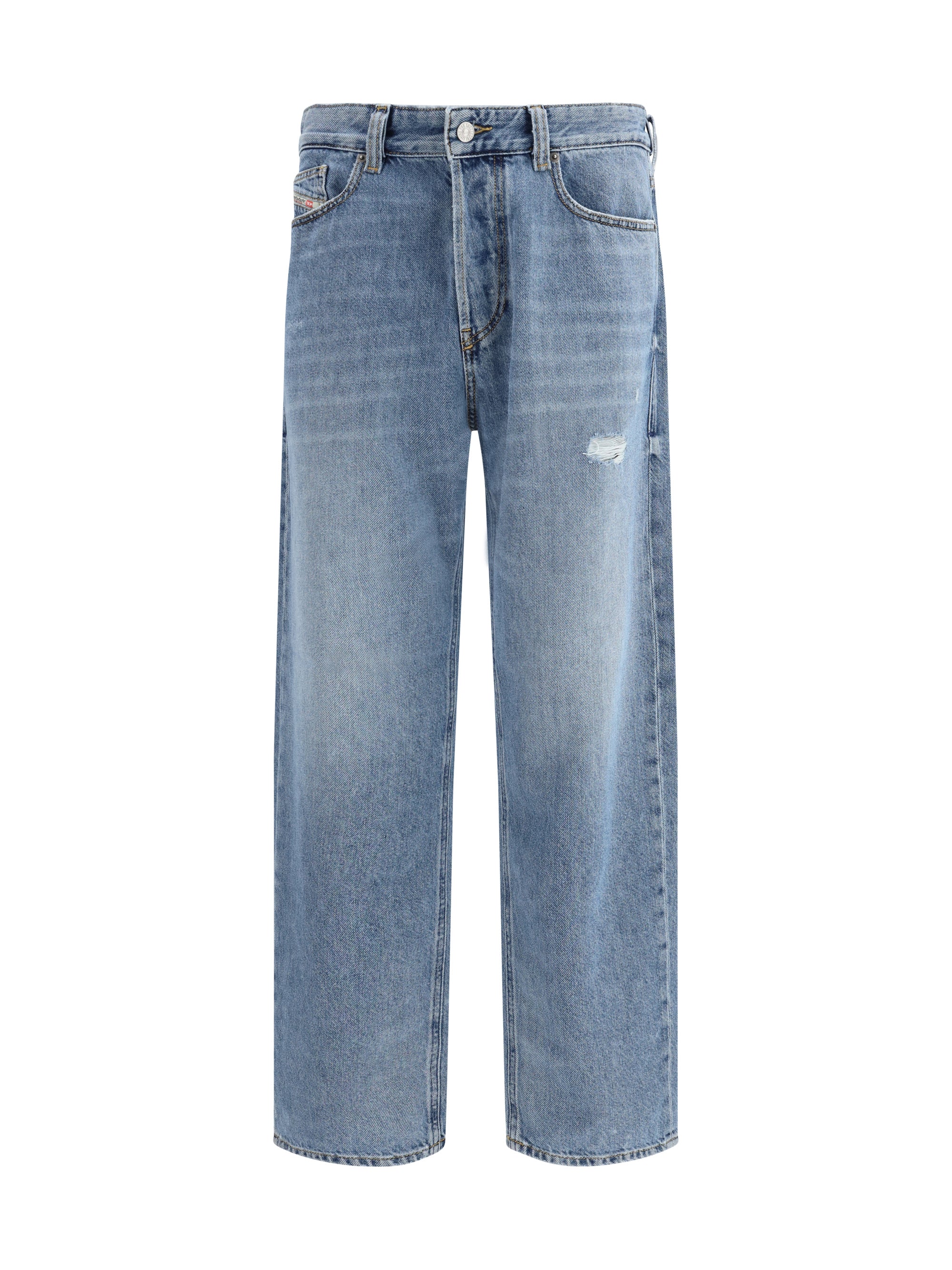 Diesel Organic Cotton Distressed Jeans — Blue