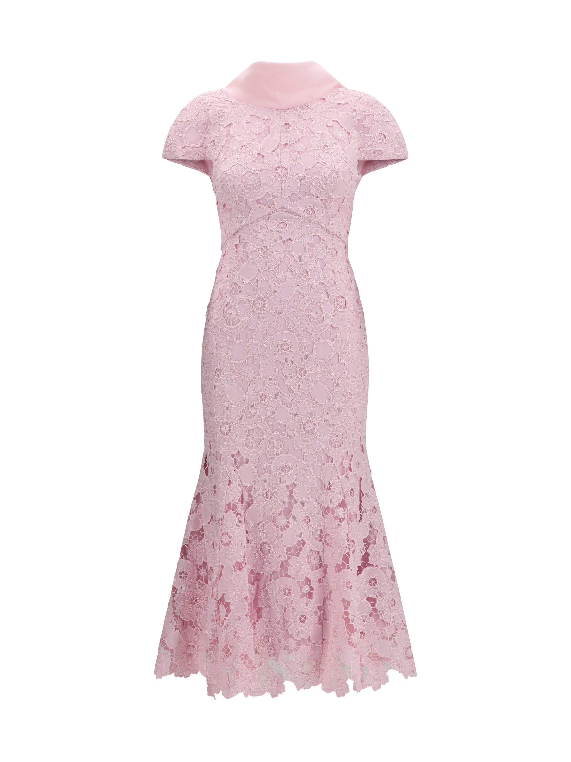 Self-Portrait Lace Mermaid Dress — Pink