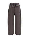 Magliano Buckle-Belt Track Trousers — Brown