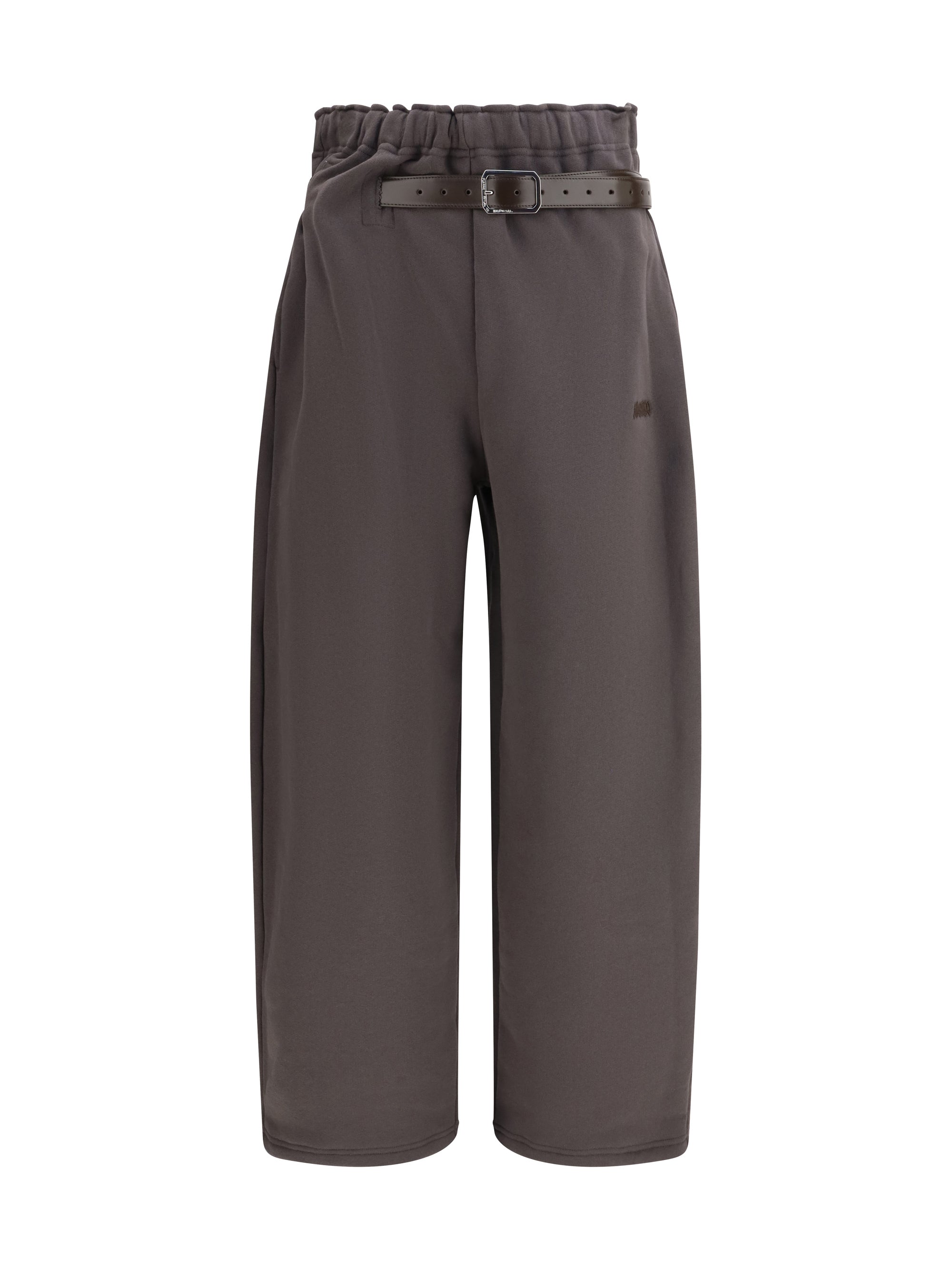 Magliano Buckle-Belt Track Trousers — Brown