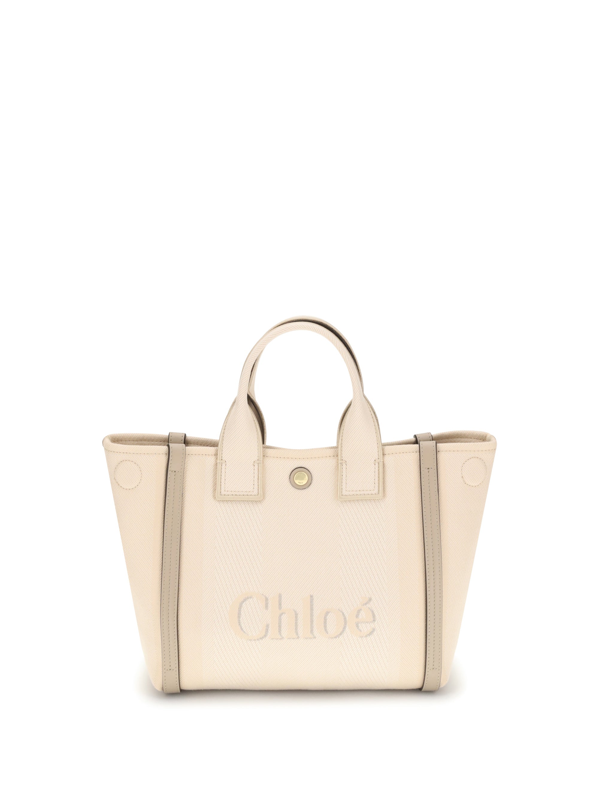 Chloé Carry Tote Bag — Beige