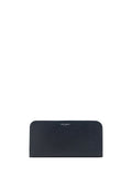 Saint Laurent Grain de Poudre Leather Wallet — Black
