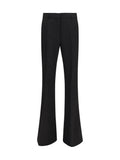 Max Mara Sportmax Panelled Viscose Trousers — Black
