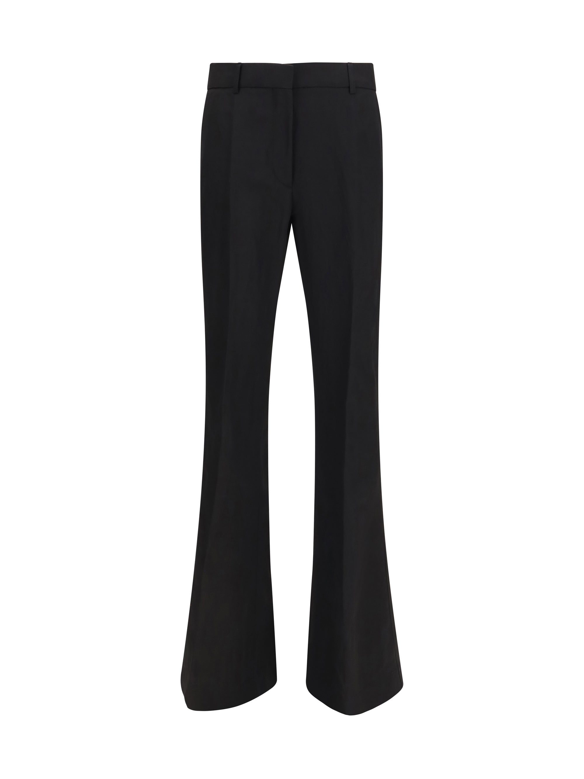 Max Mara Sportmax Panelled Viscose Trousers — Black
