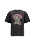Ganni Tiger T-Shirt — Black