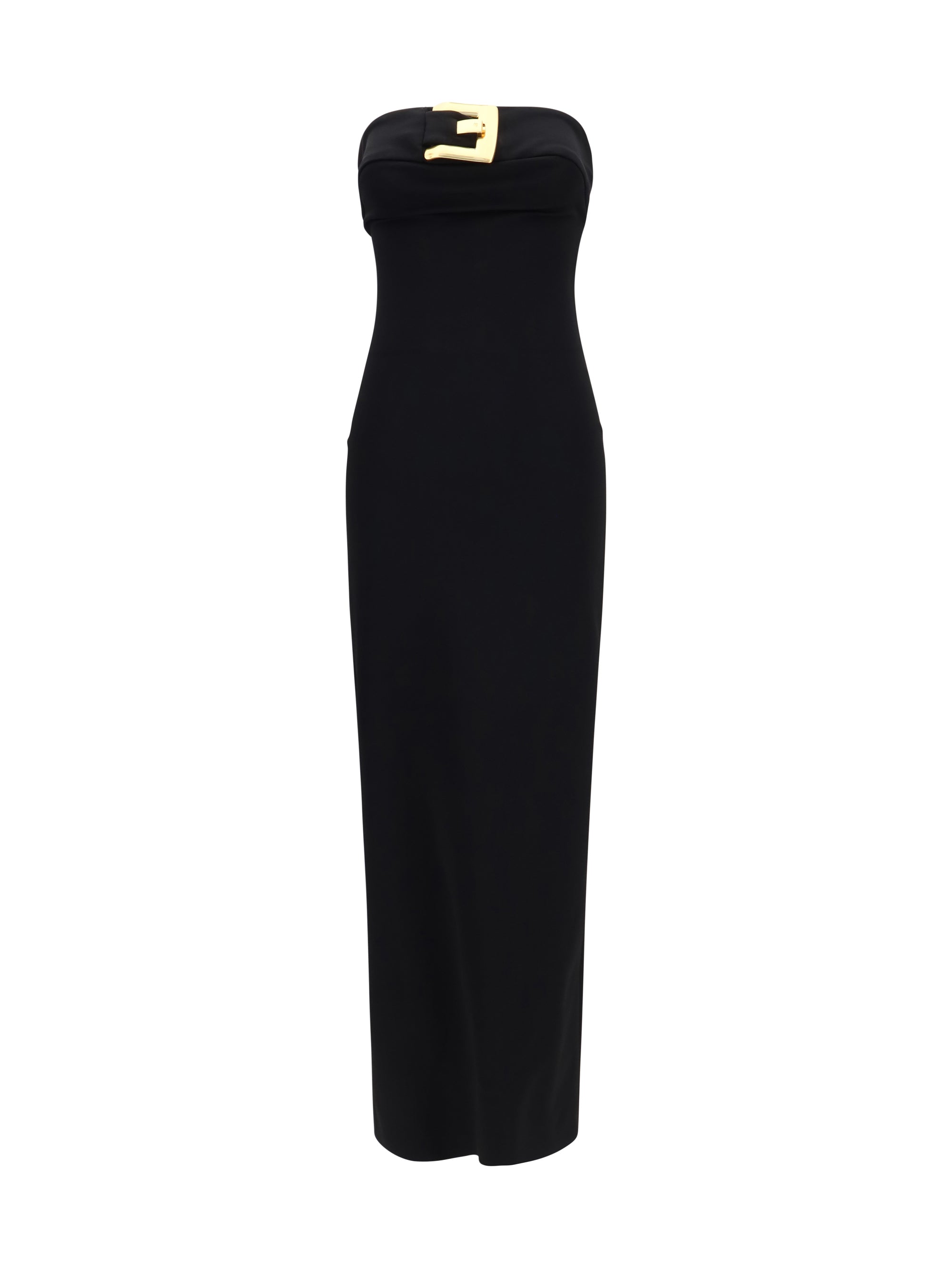 Balmain Stretch Viscose Dress — Black