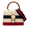 Medium Leather Bamboo Dionysus Web Satchel