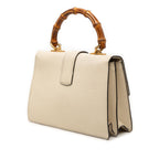 Medium Leather Bamboo Dionysus Web Satchel