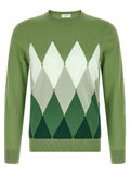 Ballantyne Argyle Jacquard Sweater — Green