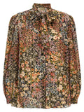 Valentino Garavani Floral-Print Silk Shirt — Multicolor
