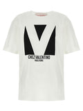 Valentino Garavani Logo-Printed T-shirt — Cream