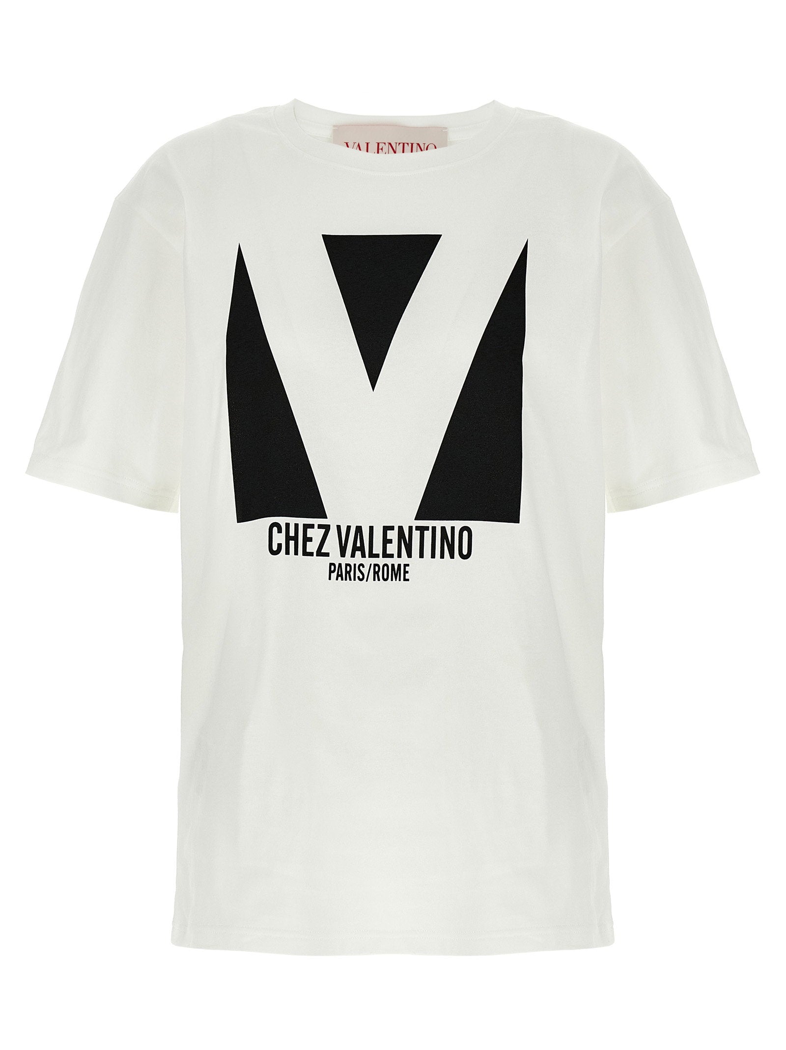 Valentino Garavani Logo-Printed T-shirt — Cream