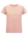 Valentino Garavani Panther Lady Print T-Shirt — Pink