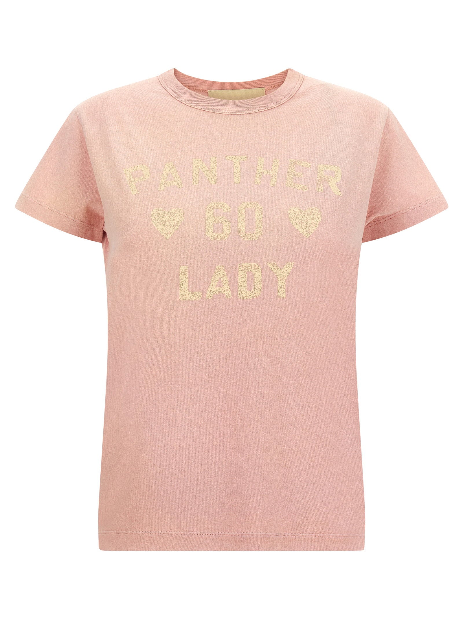 Valentino Garavani Panther Lady Print T-Shirt — Pink