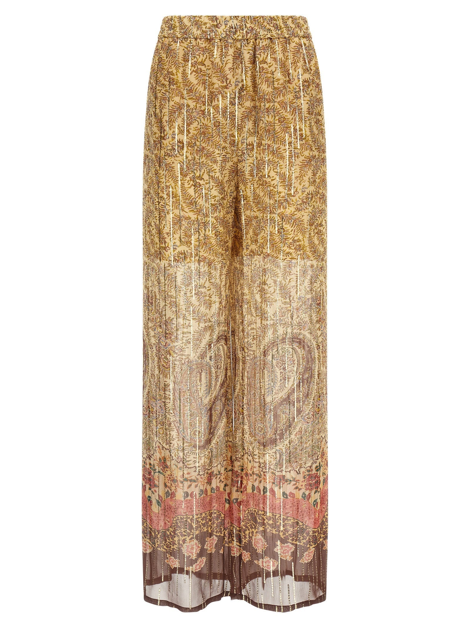 Valentino Garavani Trousers — Gold
