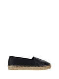 Saint Laurent Lambskin Espadrille — Black
