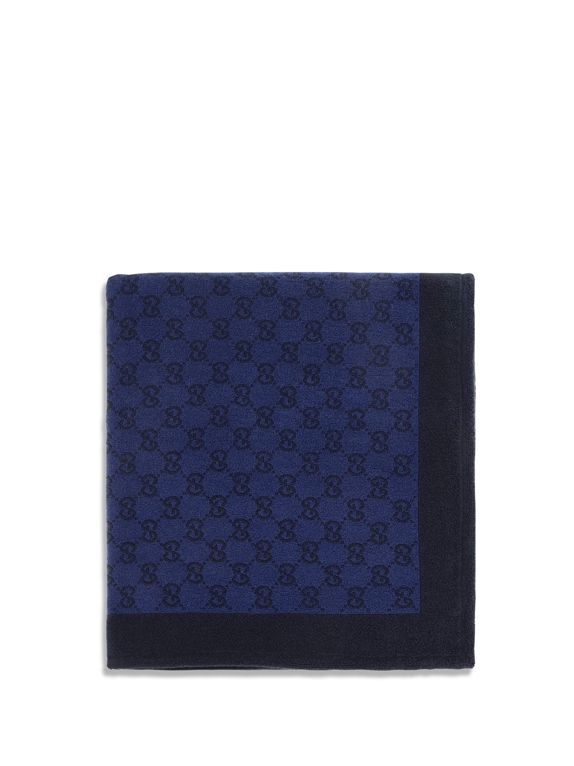 Gucci GG Cotton Terry Scarf — Navy