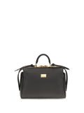 Bolso Dolce & Gabbana de piel de becerro con asa superior — Negro