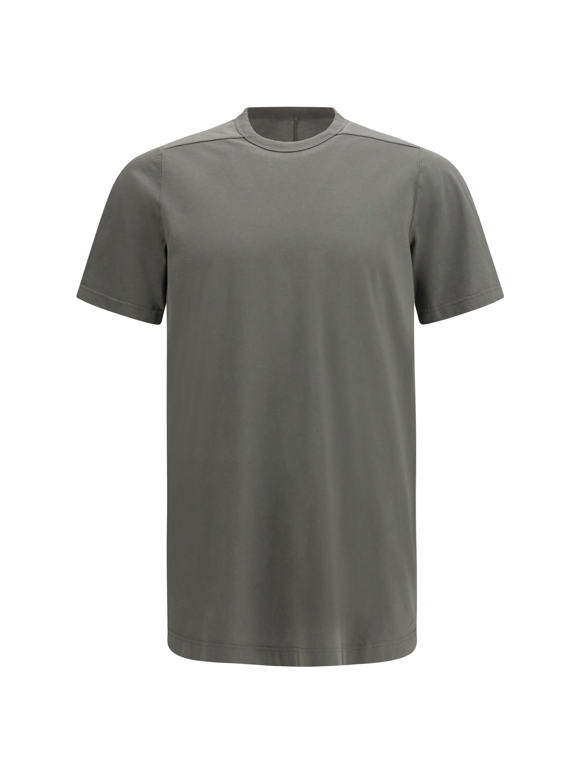 Rick Owens Crew Neck Cotton T-Shirt — Gray