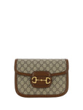Bolso de hombro Gucci Horsebit — Marrón