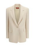 Max Mara Studio Bosco Blazer — Beige