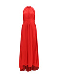 Sa Su Phi Belted Pleated Dress — Red