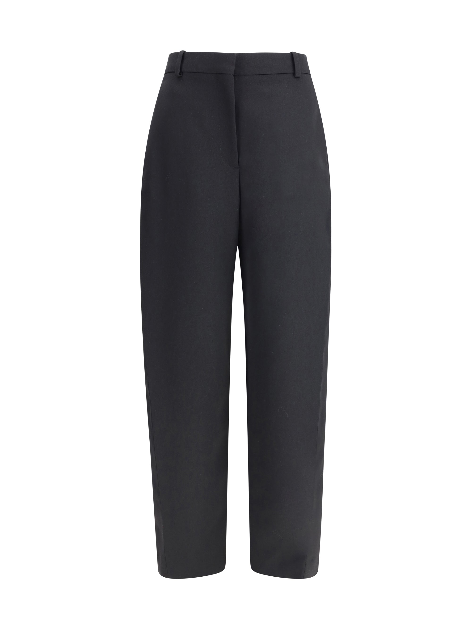 Givenchy Grain de Poudre Wool Tailored Trousers — Black